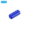 thumbnail image 3 of Unique Bargains 13mm Rubber Pool Tip Cover Pool Cue Stick Tip Protector for Billiard Club Snooker Head Guard, Blue, 5 Pack, 3 of 5