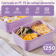 thumbnail image 2 of Fiambrera Portátiles Bento Box Luncheras Bolsa Lonchera Xtellar rosa, 2 of 4