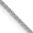 thumbnail image 1 of 14K White Gold Wg 1.25mm D/C Spiga Chain (18 X 1.25) Made In Peru pen127-18, 1 of 5