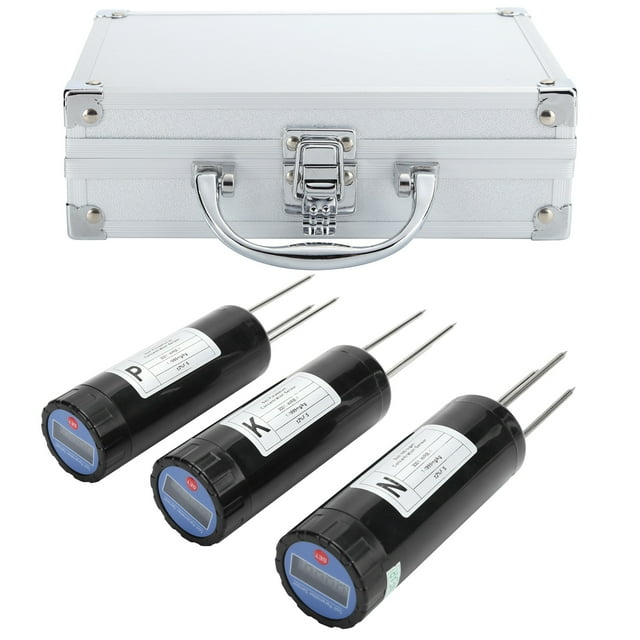 Wincal LCD Display Soil Tester, Nutrient Intelligent Fertilizer Detector Meter, Soil NPK Sensor Gardening Tool