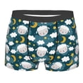 thumbnail image 4 of Goofa Sweet Dream Lamb Printed Men's Boxer Briefs Underwear, Moisture-Wicking Underwear, Trunk,Soft and Breathable Cotton Underwear-, 4 of 9