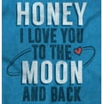 thumbnail image 2 of Honey Love You To The Moon and Back Womens Fitted Plus Size Graphic Tee Brisco Brands 2X, 2 of 5
