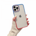 thumbnail image 1 of For iPhone 13 Pro Case Design, [No Yellowing] Shockproof Protective Phone Case Ultra Thin Ultra Thin Phone Case, Blue+Red, 1 of 5