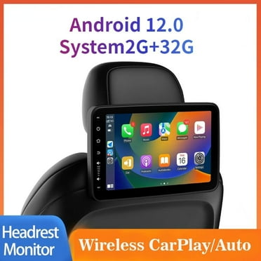 Headrest Monitor Display IPS Android 12 2 32G Tablet Touch Screen For Car Rear Seat Player Video Music FM Bluetooth AirPlay HDMI
