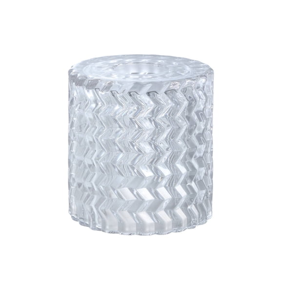 Aspen Creative 23646-60-1,Clear Glass Shade w/Diamond Pattern For Lighting fixture/Vanity Light/Wall Light/Pendent.Size:4-1/2"D x 4-3/4"H.Center Hole:42mm.