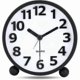 thumbnail image 1 of Silent Analog Alarm Clock,Black Metal Large 3D Digits,Non Ticking Table Clock with Night Light Bedside Alarm Clock 10.8cm, 1 of 4