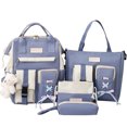 thumbnail image 1 of Girls School Bag Set Cute 5PCS Large Capacity Campus Backpack Elementary Bookbag, 1 of 10
