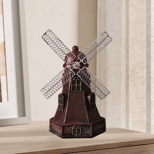 Windmill Ornaments Living Room TV Cabinet Wine Cooler Office Desk Decorations Store Bookshelf Bookcase Furnishings