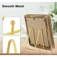 thumbnail image 2 of Siloon 4 inch 3 Pack Gold Metal Display Stands Plate Stands Plate Holder Display Stands for Picture, Decorative Plate, Book, Photo Easel, Artistic Work, 2 of 7