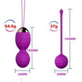 thumbnail image 3 of TFixol Boules de Kegel en Silicone Intelligentes avec Télécommande pour la Récupération et le Plaisir Post-Partum des Femmes, Ensemble de 3 Pcs en Violet, 3 of 5