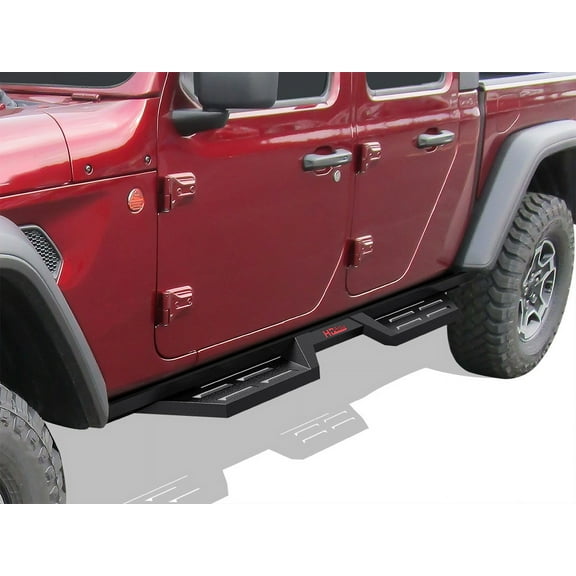 APS DS-Series Nerf Bars Fit 2020-2026 Jeep Gladiator Crew Cab