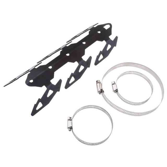 De Pierna De Tubo Silenciador De De Motocicleta De 24 Cm Negro