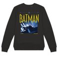 thumbnail image 4 of Batman: Caped Crusader Shadow Block Women's Crew Sweatshirt, Black, Small, 4 of 5