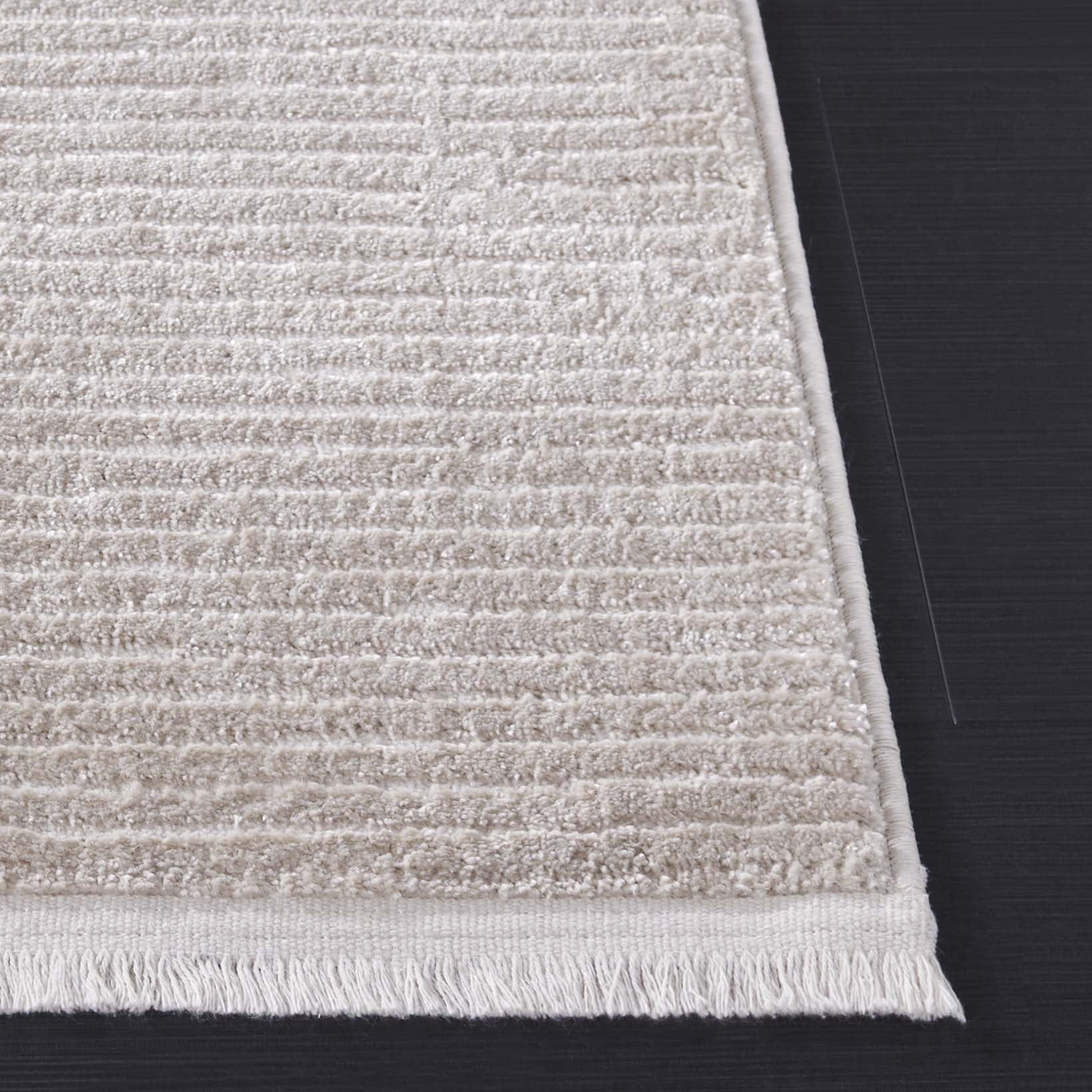 SAFAVIEH Whisper Zoe Solid Area Rug, Beige/Ivory, 8' x 10'
