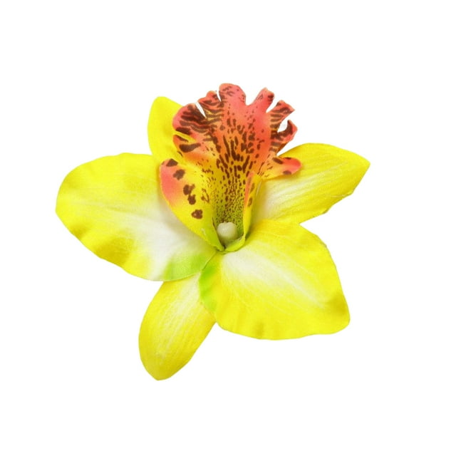 Sonducket Horquilla con patrón de flores, bonita decoración de moda, horquilla portátil para el pelo, regalos, fotografía decorativa para trabajo Accesorio para el cabello Amarillo Sonducket AP012915-02