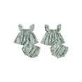 thumbnail image 3 of AceBaby Baby Girl Floral 2Pcs Outfits Toddler Summer Shorts Set for 3-24M,95% Cotton, 3 of 10