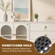 thumbnail image 4 of Uxcell 10pcs Ventilaciones Circulares 1" (25mm) Diseño de Panal de Acero Inoxidable Louver Redondo Malla Agujero Louver para Cocina Baño Armario de Zapatos Vestidor, Negro, 4 of 6