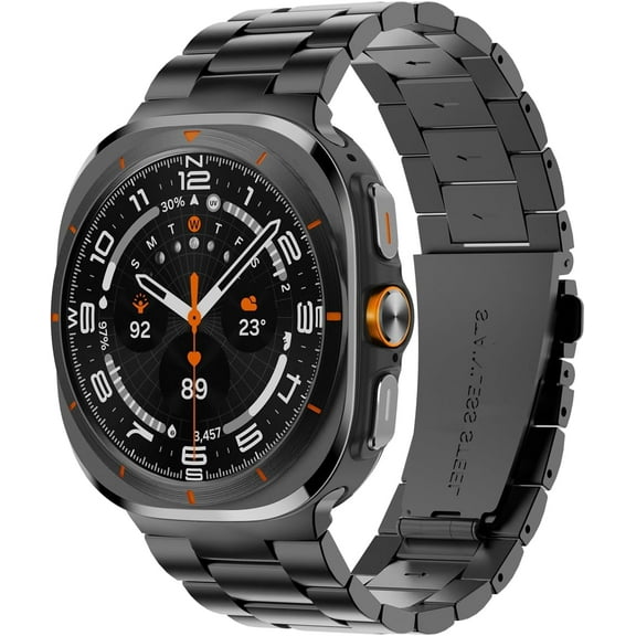 MYKOMI Band for Galaxy Watch Ultra 47mm(2024),No Gap Metal Bands Compatible with Samsung Galaxy Watch 7 Ultra 47mm for Men Women Stainless Steel Bands Strap