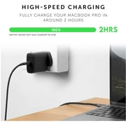Native Union Fast GaN Charger PD 67W – USB-C Multi-Device Ports with US/CA, EU, UK Adapters (Black)