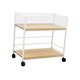 thumbnail image 5 of Estante de almacenamiento debajo del escritorio, organizador de archivos, organizador de ropa para manualidades, resistente blanco con rueda, 5 of 9