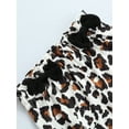 thumbnail image 5 of Bmnmsl Girl Set Long Sleeve Letter Sweatshirt Leopard Print Pants, 5 of 6