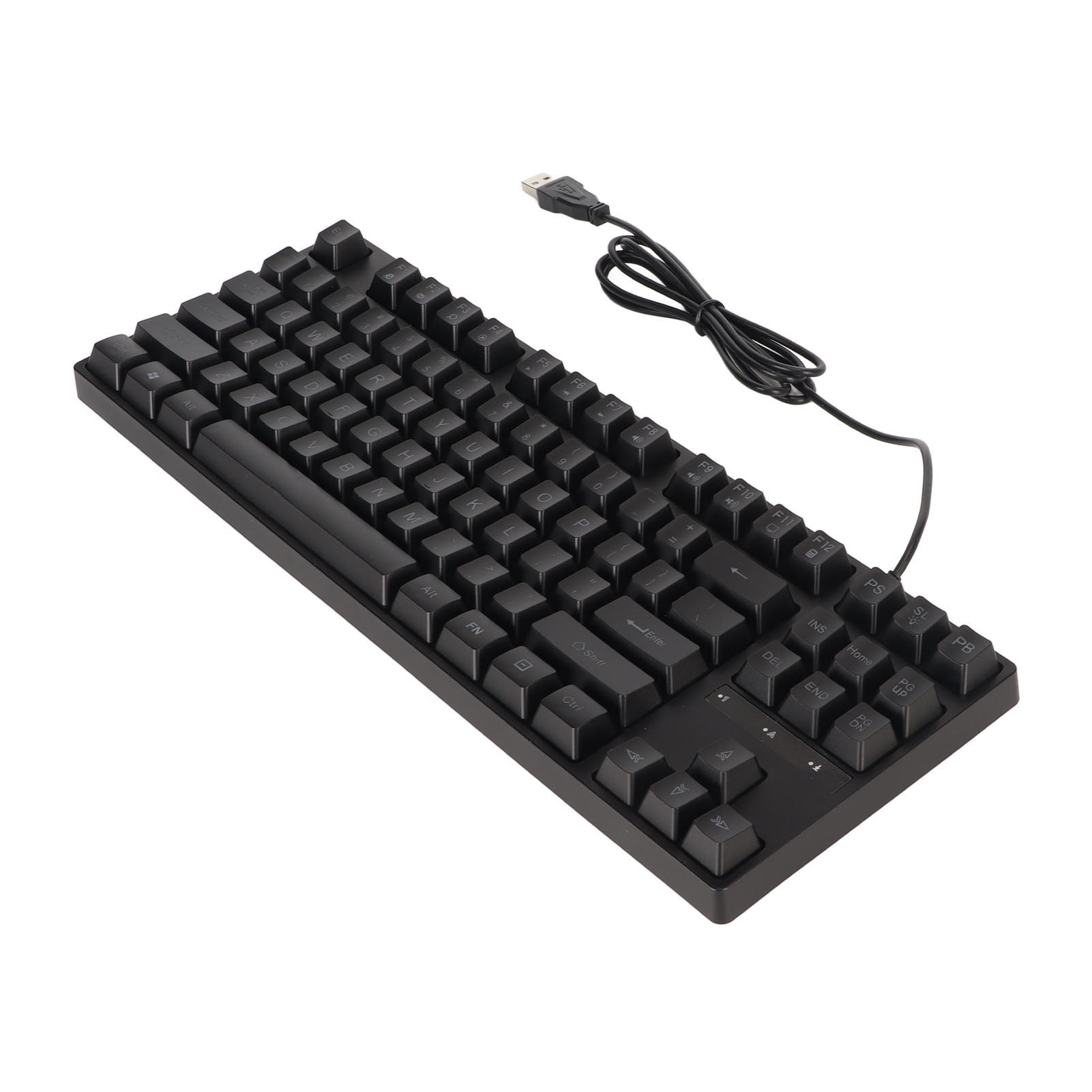 Mechanical Keyboard, 87 Keys USB Wired Keyboard Plug And Play  For Laptop