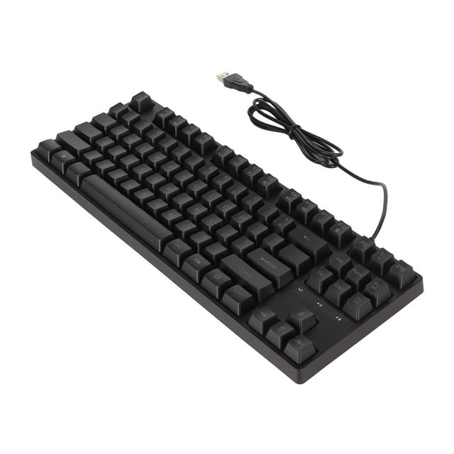 Mechanical Keyboard, 87 Keys USB Wired Keyboard Plug And Play For Laptop