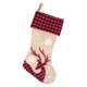 thumbnail image 1 of Calcetín de Navidad Adornos de Navidad Rojo Negro A cuadros Ciervo Calcetín de Navidad Árbol de Navidad Colgante Bolsa de regalo Bolsa de regalo BR Rojo Verde, 1 of 5