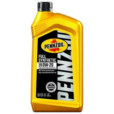 Pennzoil  1 qt. 0W-20 Gasoline Synthetic Motor Oil - Pack of 6
