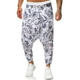 thumbnail image 2 of WEAIXIMIUNG Mens Overalls for Work Men's Hop Loose Linen Harlan Low Rise Jogging Sweatpants, 2 of 9