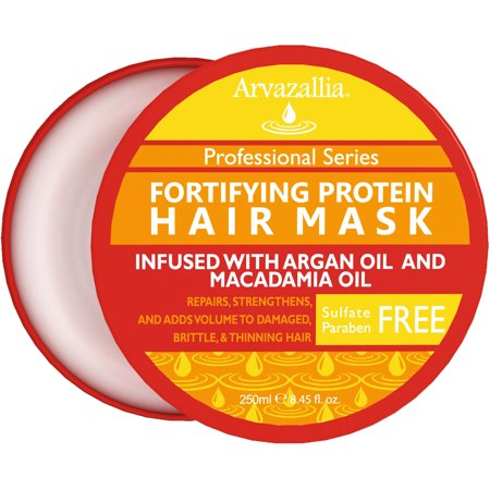 Arvazallia Fortifying Protein Hair Mask and Deep Conditioner for Dry or Damaged Hair