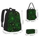 thumbnail image 2 of Disketp Green Bright Web with Spiders Mochila Estampada de Gran Capacidad con Lonchera y Estuche, Set de 3 Piezas para Estudiantes, 2 of 7