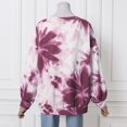 thumbnail image 4 of ZANZEA Women Autumn Tie-dyed Long Puff Sleeve Round Neck Sweatshirts, 4 of 6