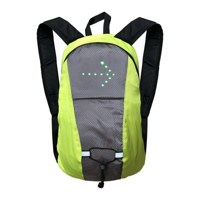 Sonducket Bolsa de seguridad para ciclismo cómoda y práctica con mochila para bicicleta con mando a distancia inalámbrico Ciclismo amarillo gris
