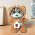 thumbnail image 5 of Cat Stuffed Animal Stuffed Toys Cushion Plush Plush Toy for Home - Dark Orange, 5 of 8