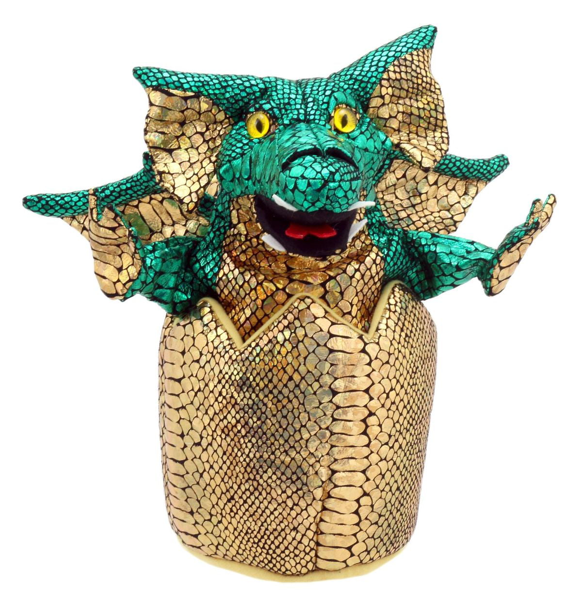 Baby Dragons in Eggs Green Dragon Puppet The Puppet Company