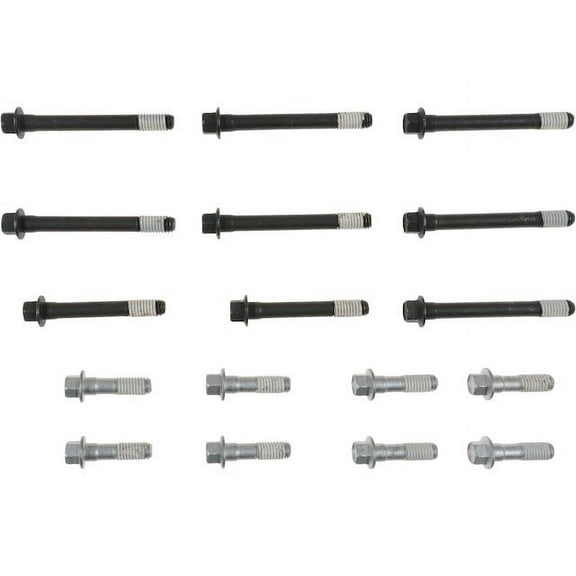 Head Bolt Set - Compatible with 1992 - 1999 Chevy K2500 Suburban 5.7L V8 1993 1994 1995 1996 1997 1998