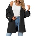 thumbnail image 2 of Open Front Women Long Sleeved Oversized Knit Slouchy Casual Loose Cardigan Coat, 2 of 5