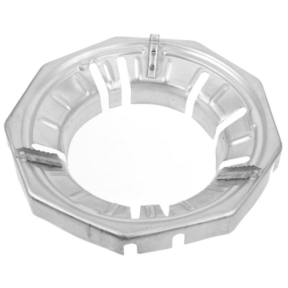 RUNROTOO 1Pcs Galvanized Sheet Wok Ring for Gas Stove Windproof and Heat Concentration Cooktop Support 9.75X5.89X2.16In
