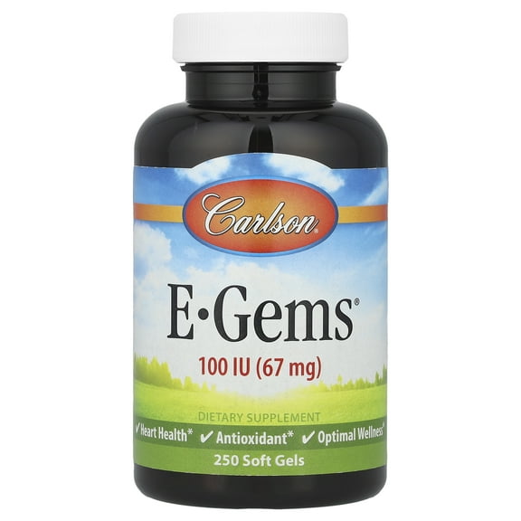 Carlson E-Gems®, 67 mg (100 IU), 250 Softgels
