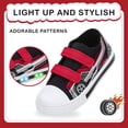 thumbnail image 2 of EUXTERPA Car Boys Sneakers Light Up Flashing Shoes Toddler Casual Sneakers with Hook and Loop, Little Kid Size 12, 2 of 6