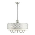 thumbnail image 1 of Livex Lighting 41105-91 Lustre Pendentif, Nickel Brossé, 1 of 4
