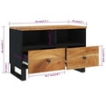 thumbnail image 2 of vidaXL TV Stand 27.6"x13"x18.1" Solid Wood Acacia, 2 of 10