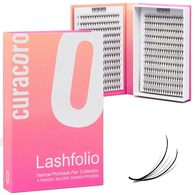 Ventiladores CURACORO LashFolio de doble punta Promade 7D-0,05