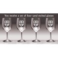 thumbnail image 2 of Somers Irish Coat of Arms Wine Glasses - Set of 4 (Sand Etched), 2 of 2