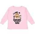 thumbnail image 3 of Inktastic Monkey I Love Hanging out with My Gigi Boys or Girls Long Sleeve Toddler T-Shirt, 3 of 5