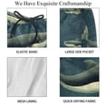 thumbnail image 4 of luoweisi Men's Beach Shorts Quick Dry Swim Trunks with Mesh Lining Whale XL, 4 of 5