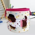 thumbnail image 1 of Cesta de almacenamiento de juguetes,Cesta de almacenamiento de juguetes para perros lindos,Cesta organizadora decorativa para estante pequeño,Contenedor de almacenamiento de juguetes para, 1 of 8