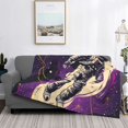 thumbnail image 2 of Fotbe Astronaut Floating purple Space Manta de Franela con Estampado, Manta Ultrasuave para Cama, Sofá, Auto, Hipoalergénica y Antibolitas-40"x30", 2 of 6