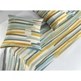 thumbnail image 2 of Abstract Modern Art Bed Runner Set, Neutral Colors Boho Stripes Simple Design Geometric Print, Decorative Bedding Scarf & 2 Pillow Shams for Hotels Homes, King, Orange Sky Blue Cream, by Ambesonne, 2 of 3